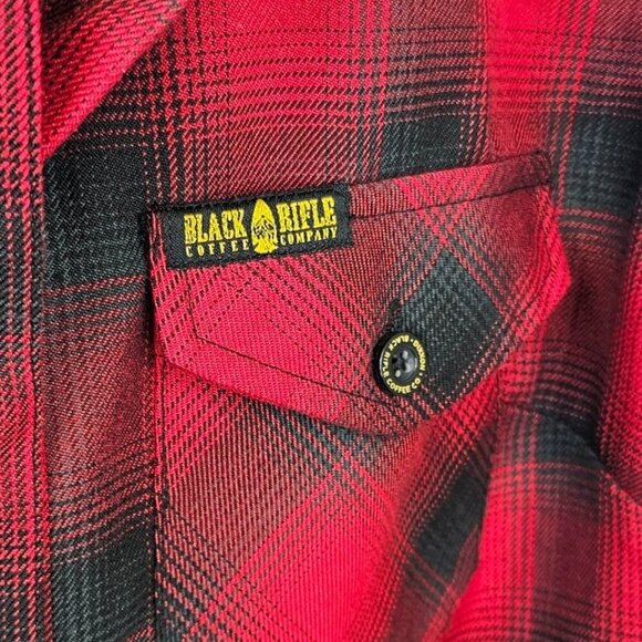 DIXXON Womens Fireside Flannel Black Rifle Coffee Co Button Up Size Small Plaid - Picture 5 of 8